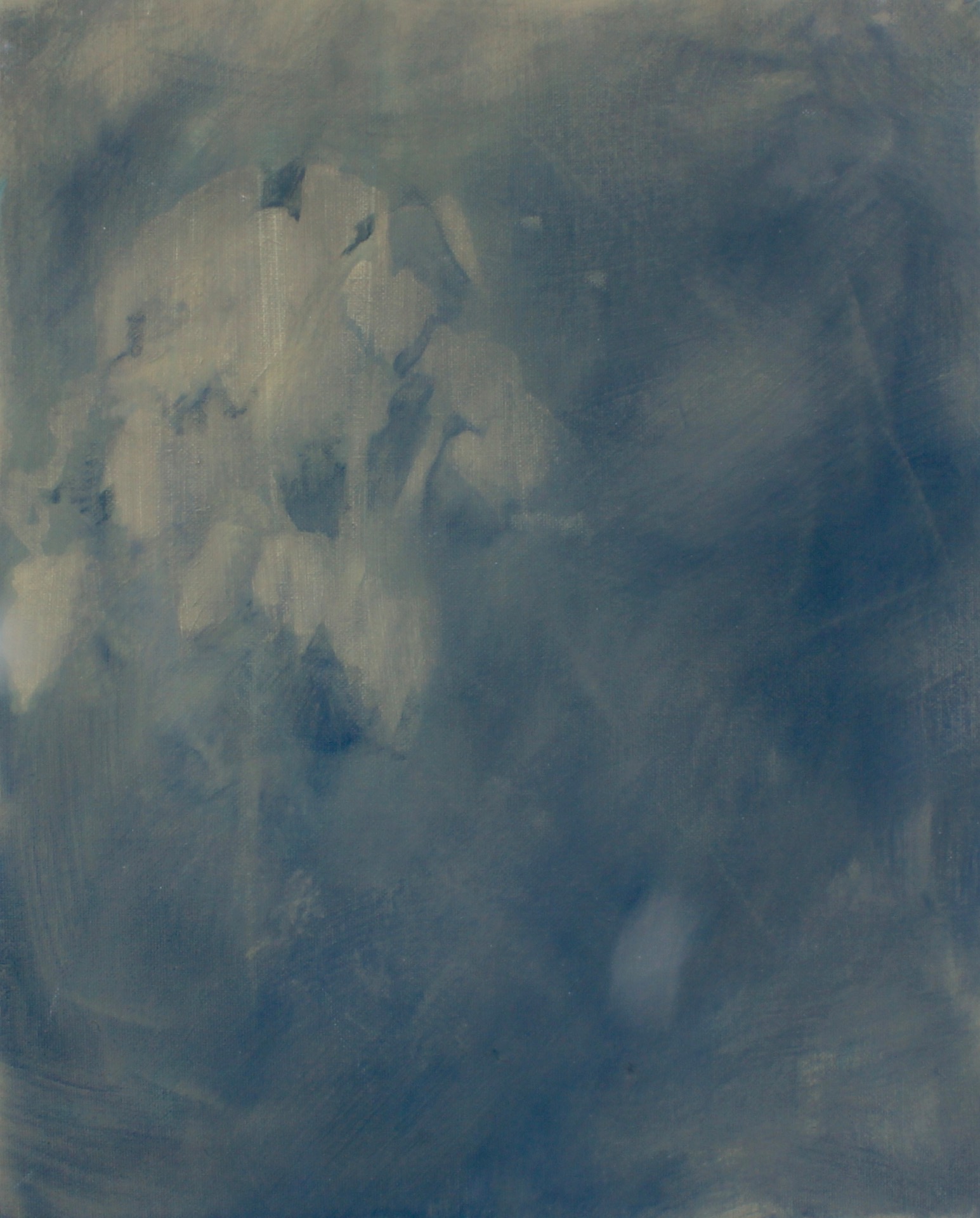Dunkelt bladverk. Olja på dukpannå 41x33 cm Tillkomstår 2025